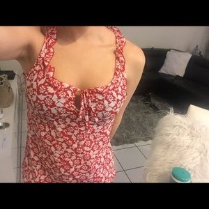 Red and white camisole